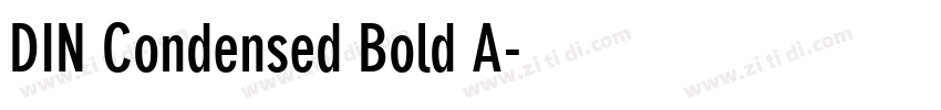 DIN Condensed Bold A字体转换